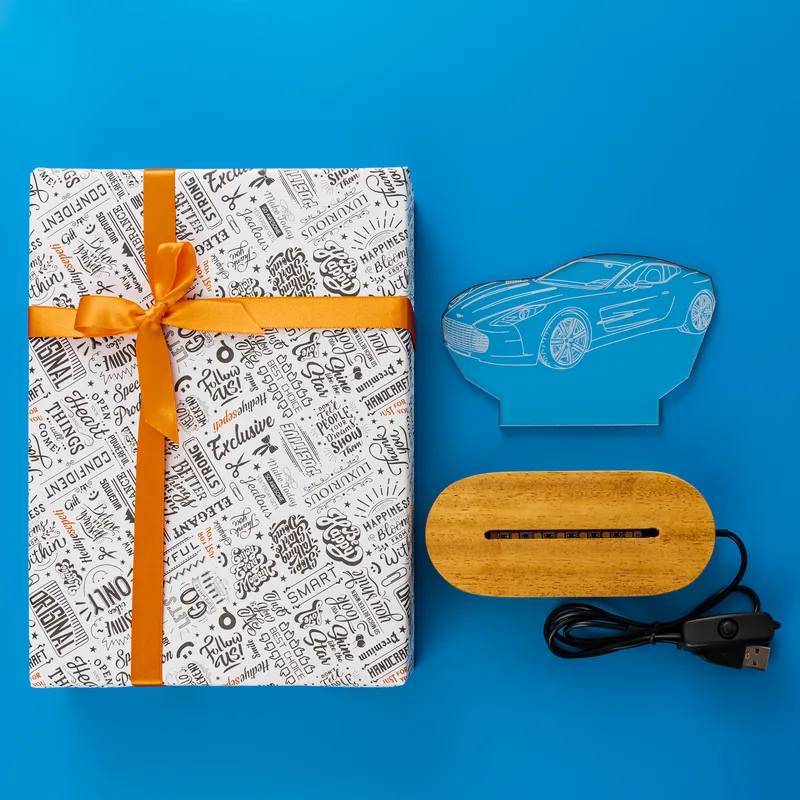 Car Enthusiast 3D LED Night Light for Speed Lovers