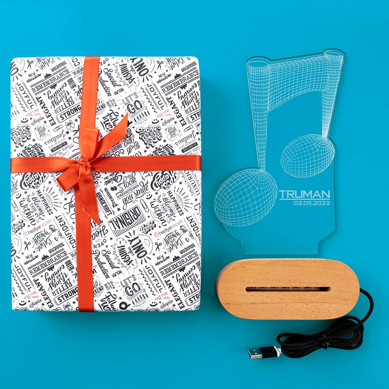 3D LED Lamp Music Note as Gifts for Music Lovers