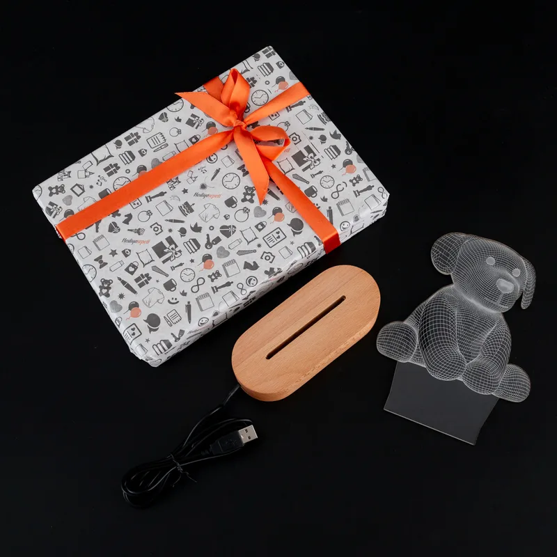 3D Led Lamp With Cute Dog Design