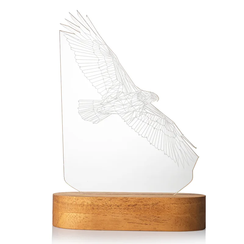 3d Led Night Light with Eagle Design