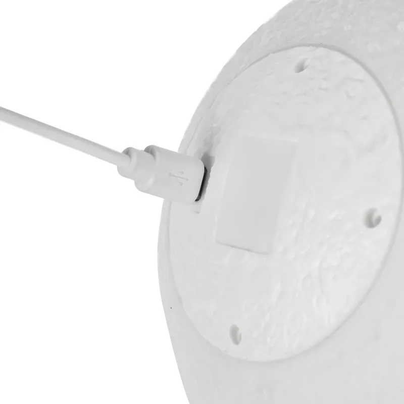 3D Moon Night Lamp with Wooden Stand