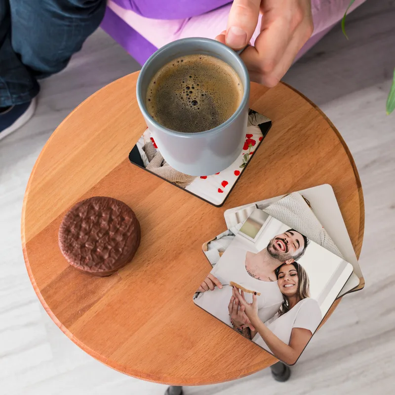 Personalised Photo Coasters Set of 4 - Thoughtful Gift for Any Occasion