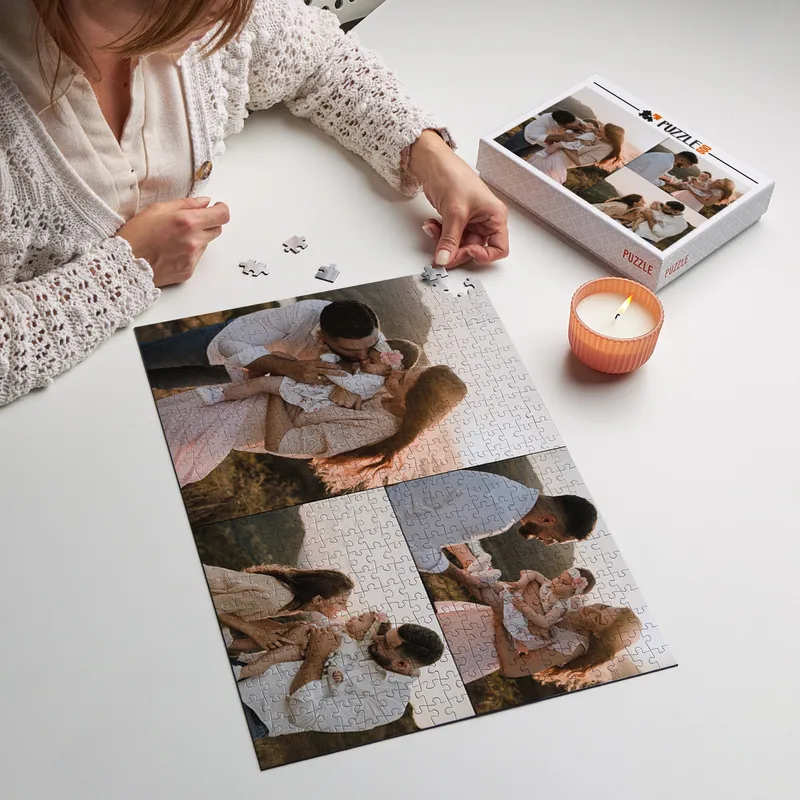 500 Piece 3 Picture Collage Personalized Jigsaw Puzzle