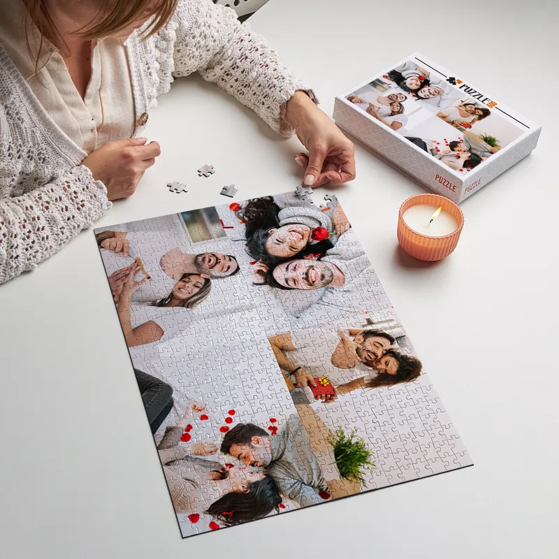 Personalized Photo Collage Puzzle – 500 Pieces