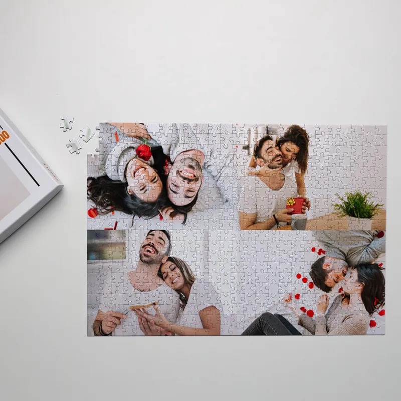 500 Piece 4 Picture Collage Personalized Jigsaw Puzzle