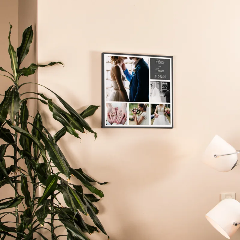 Personalised 5-Photo Collage Canvas Print for Special Occasions