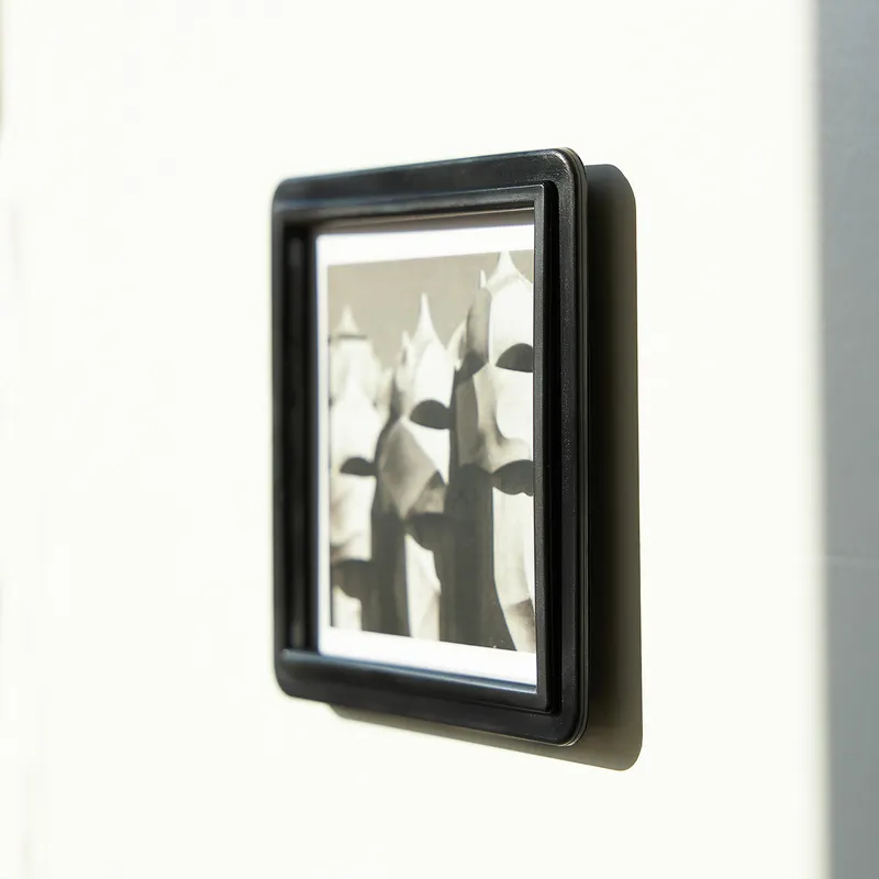 Personalised Mini Photo Frame Set - 6 pcs Self-Adhesive Black Decor