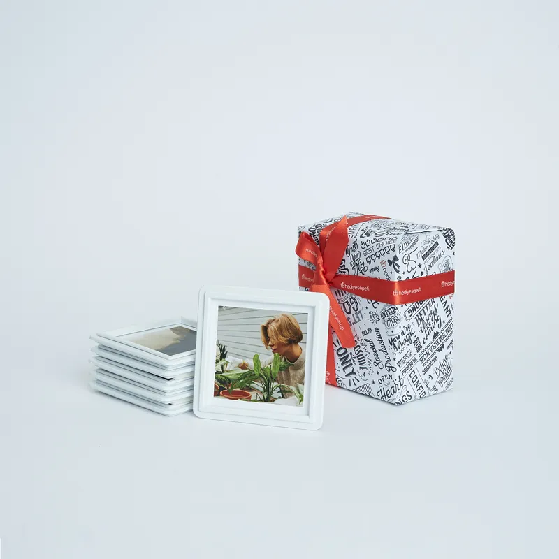 Personalised Mini White Photo Frame Set 6pcs for Home Décor