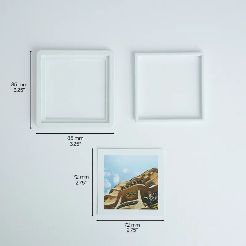 Personalised Mini White Photo Frame Set 6pcs for Home Décor