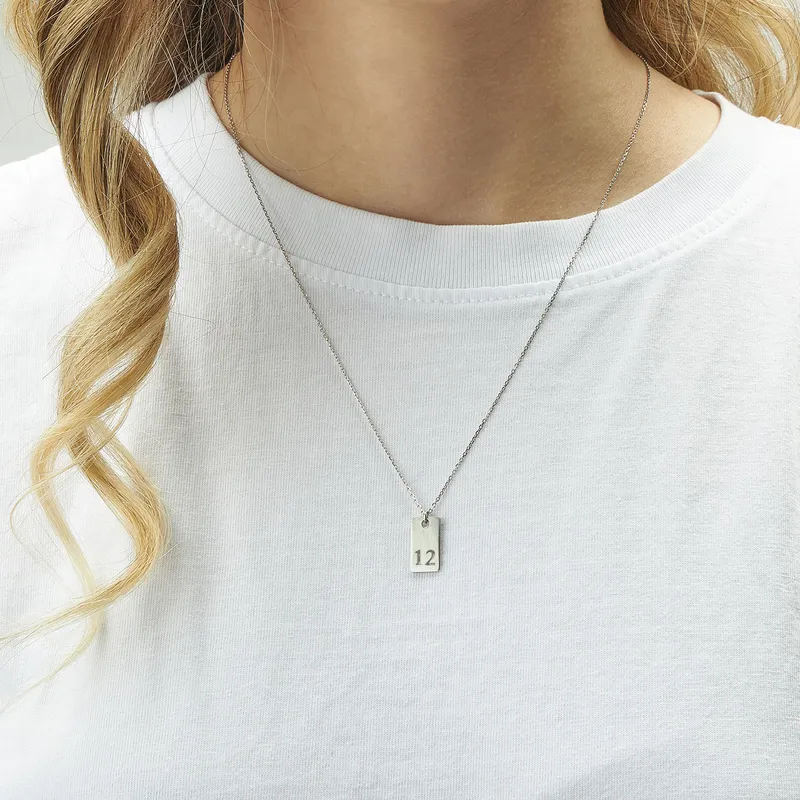 925 Sterling Silver Personalized Necklace with Initial as Gift for Her