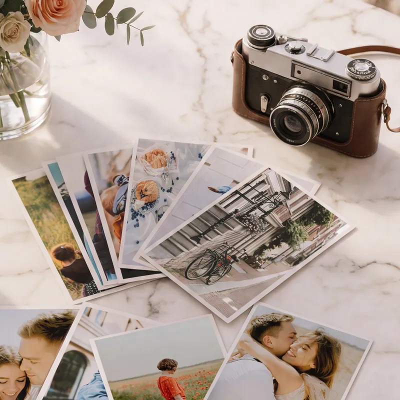 Personalised 4x6 Photo Prints - Keepsake Gift Set of 9