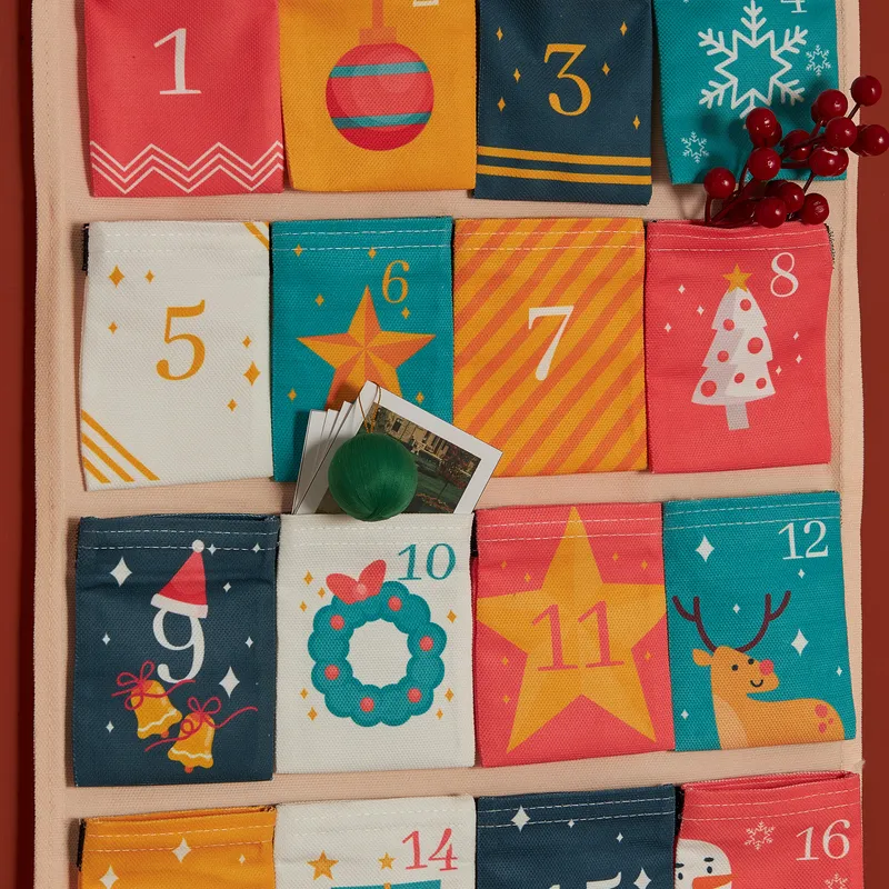 Personalised Pocket Advent Calendar for Christmas Countdown