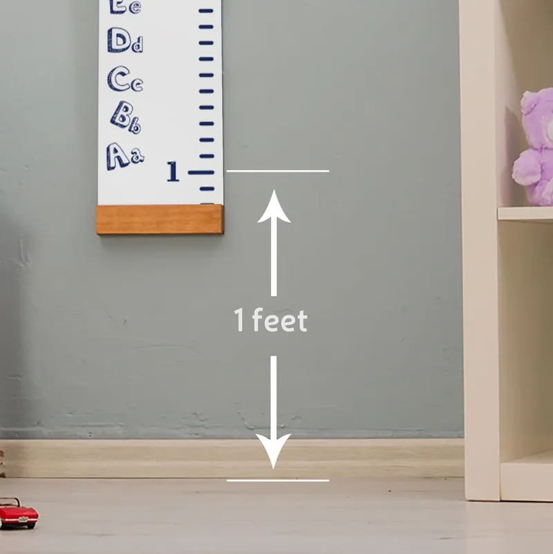 Alphabet Themed Height Measurement Growth Chart