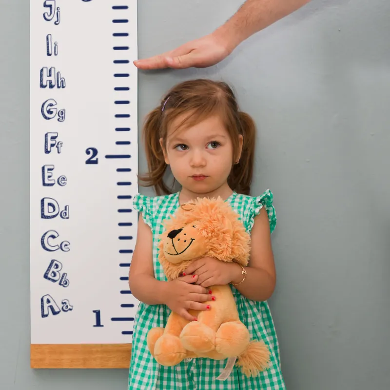 Alphabet Themed Height Measurement Growth Chart