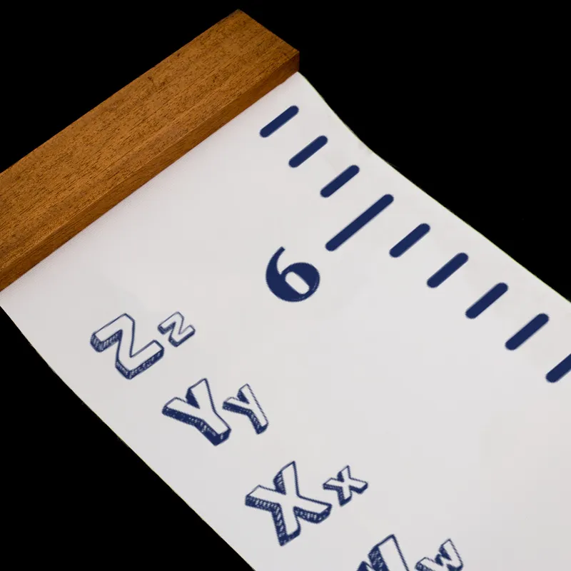 Alphabet Themed Height Measurement Growth Chart