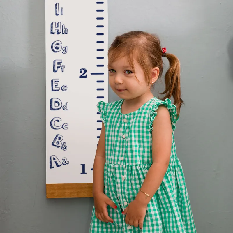 Alphabet Themed Height Measurement Growth Chart