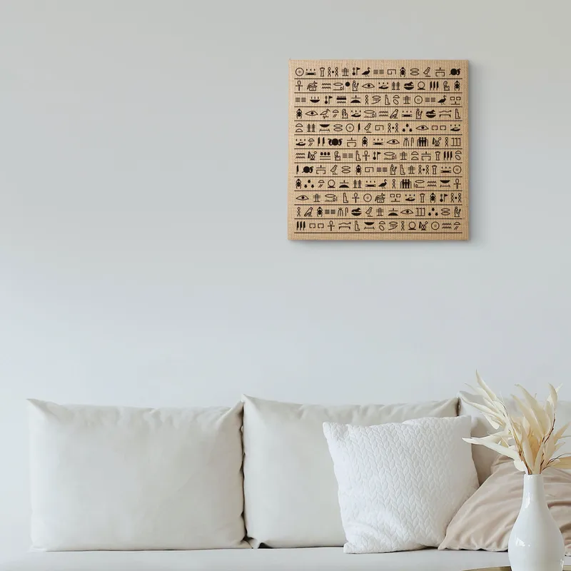 Ancient Egypt Hieroglyph Designed Painting