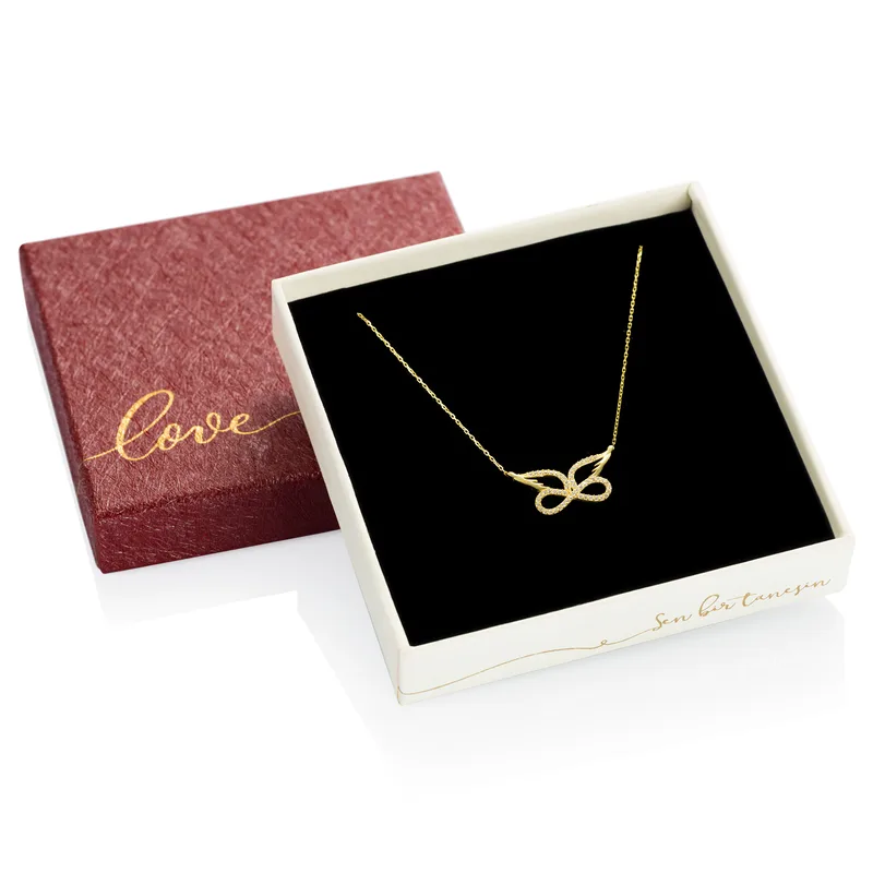 Angel Wing Infinity Silver Necklace