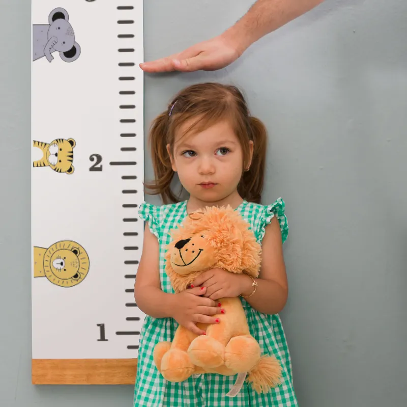Animal Designed Canvas Children's Height Measurement Chart