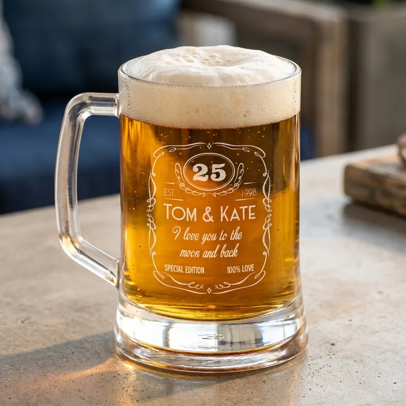 Anniversary Gift Beer Glass