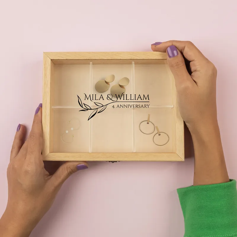 Anniversary Gift Customizable Jewelry Accessory Box