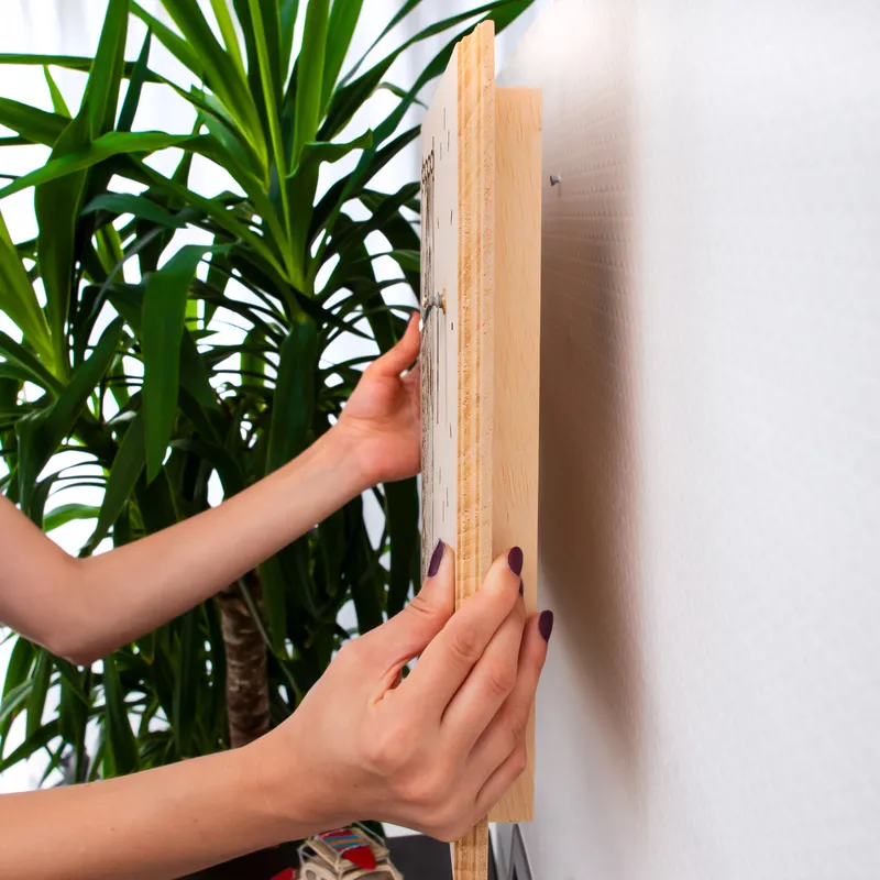 Anniversary Gift: Large Wooden Frame with Clock