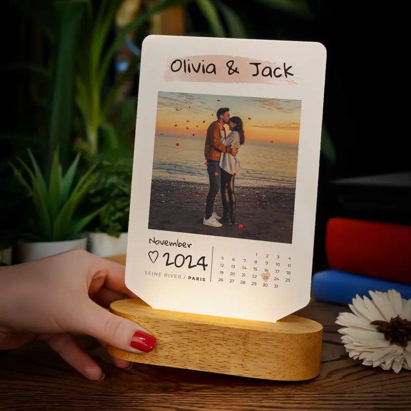 Anniversary Gift Photo Printed Led Lamp for Valentine