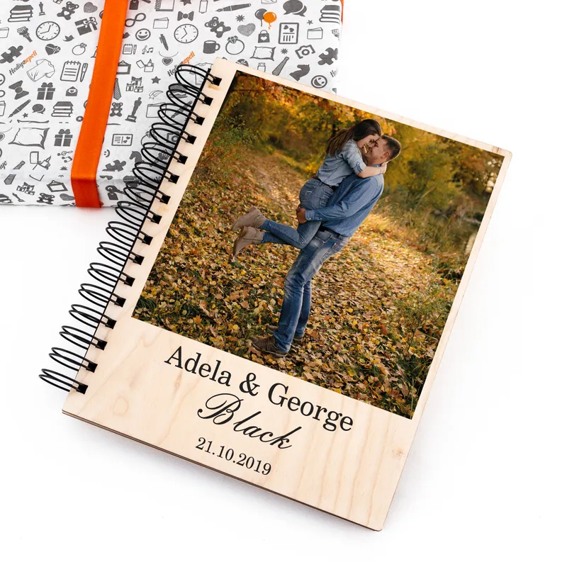 Anniversary Gift Photo Printed Wooden Album