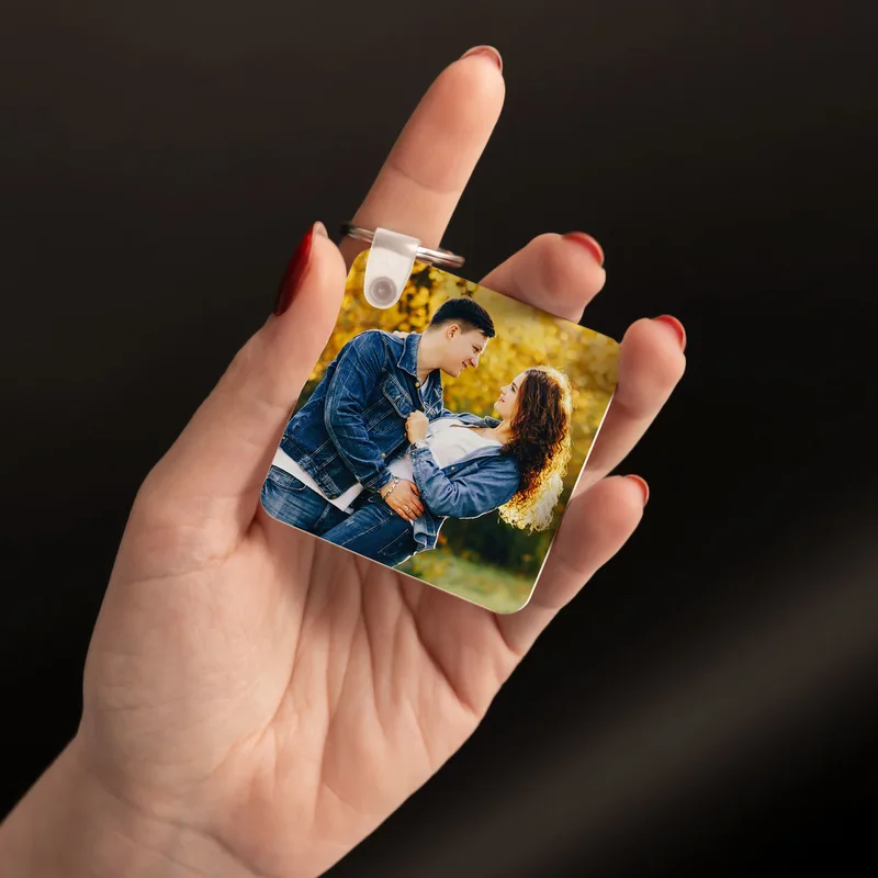 Anniversary Gift Printed Keychain with Calendar