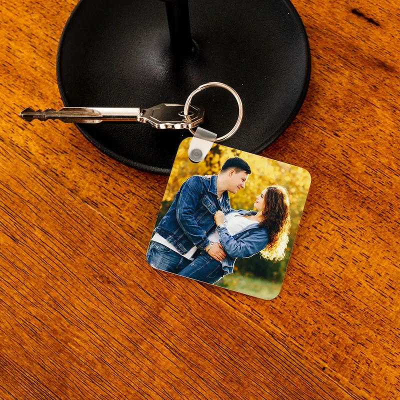 Anniversary Gift Printed Keychain with Calendar