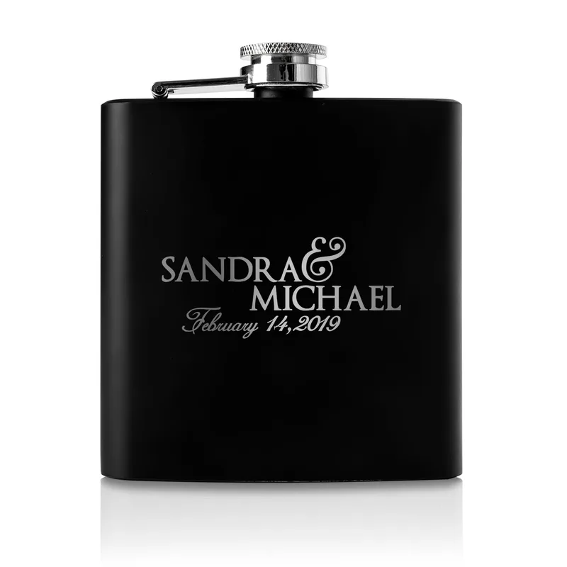 Personalised Anniversary Hip Flask for Boyfriend