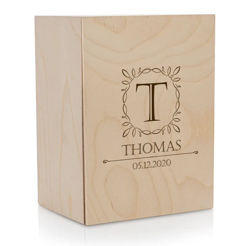 Anniversary Gifts for Boyfriend Whiskey Glass Set with Wooden Box