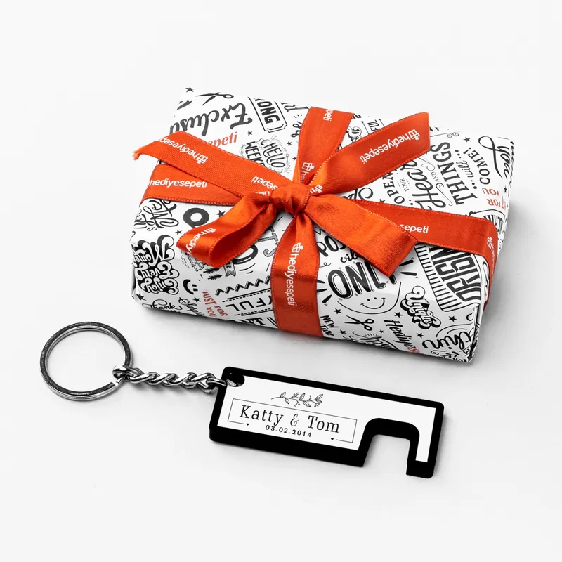 Anniversary Gifts Name Printed Personalized Phone Stand Key Chain