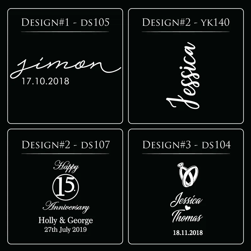 Anniversary Gifts Personalized Champagne Flutes Set