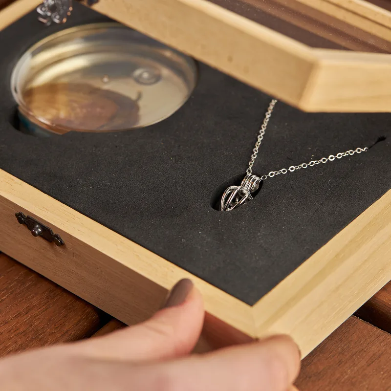 Anniversary Gifts Personalized Genuine Oyster Pearl Necklace with Message