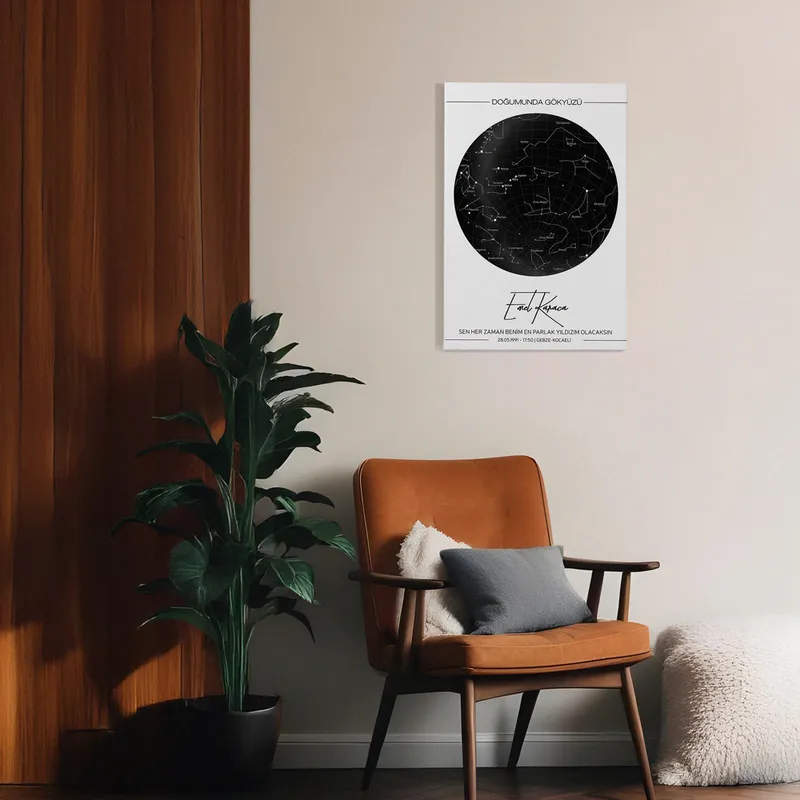 Personalised Star Map Canvas Print for Special Occasions