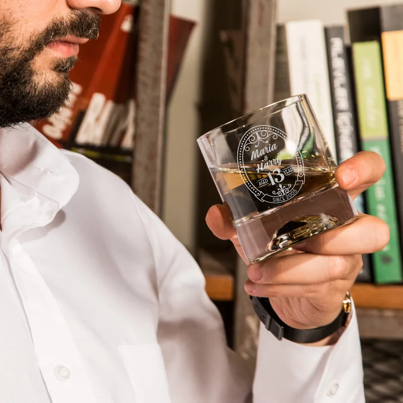 Anniversary Gifts Whiskey Glasses Set