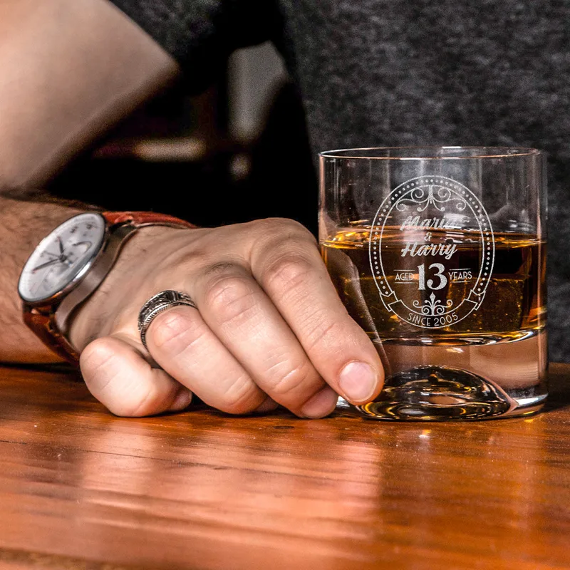 Anniversary Gifts Whiskey Glasses Set