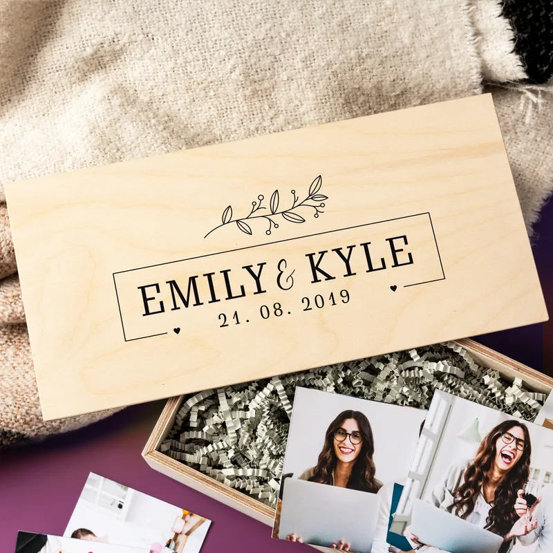 Anniversary Gifts Wooden Picture Box