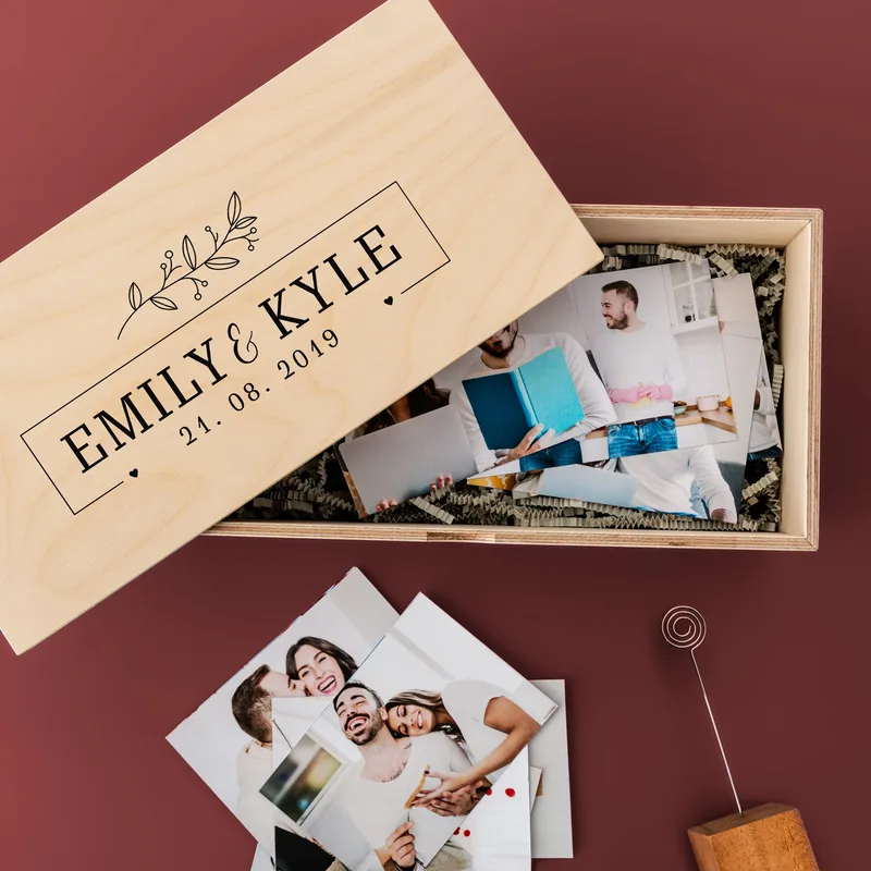 Anniversary Gifts Wooden Picture Box