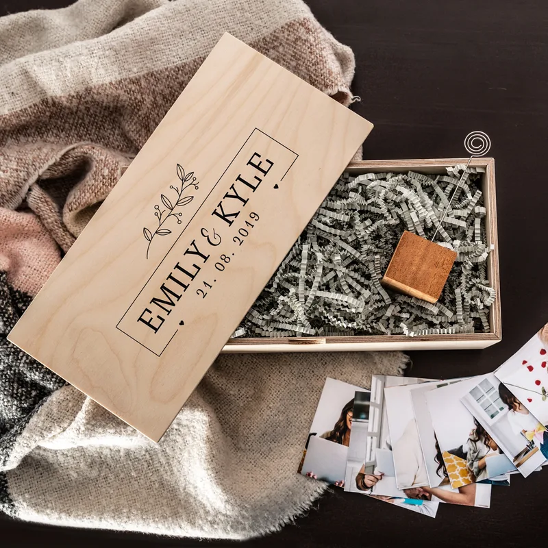 Anniversary Gifts Wooden Picture Box