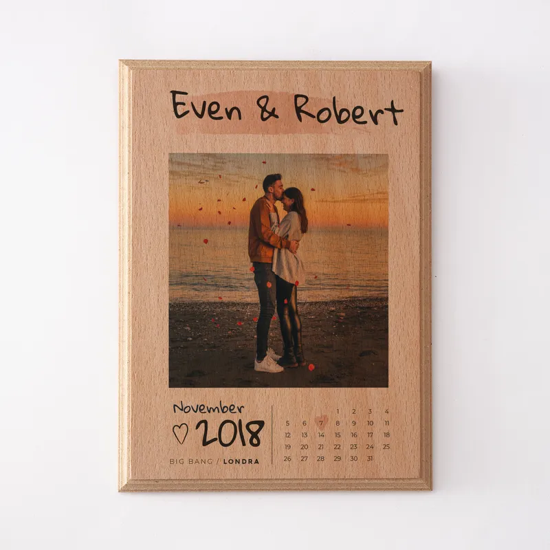 Anniversary Printed Wooden Photo for Significant Other