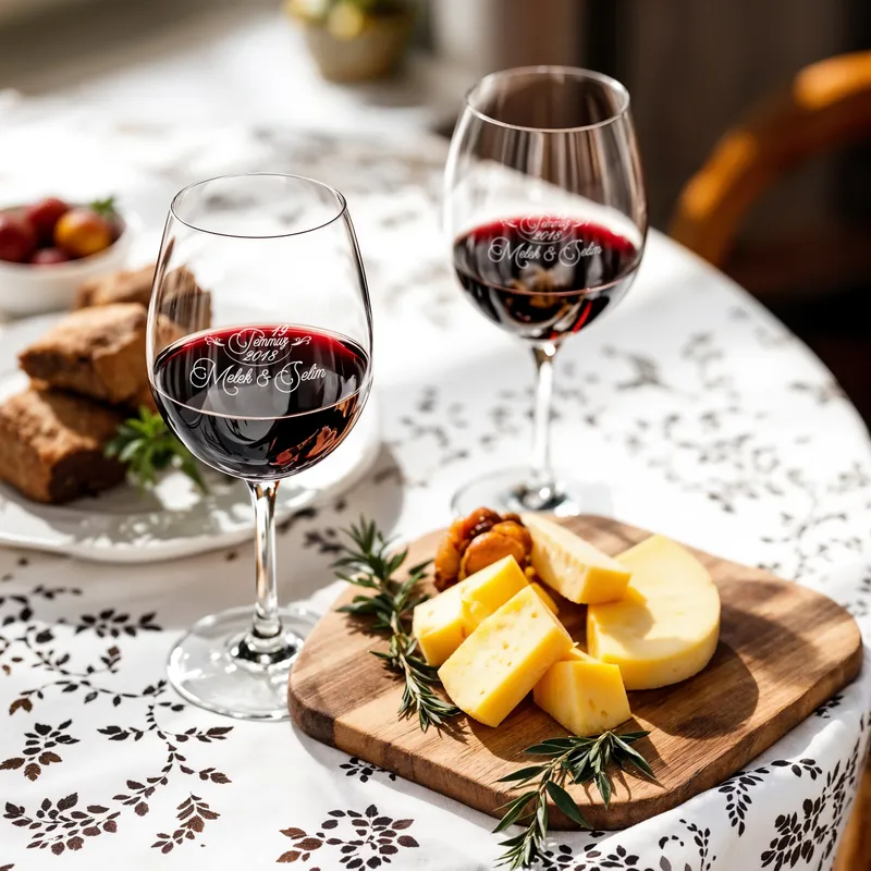 Anniversary Souvenir Toscana Wine Glass Set