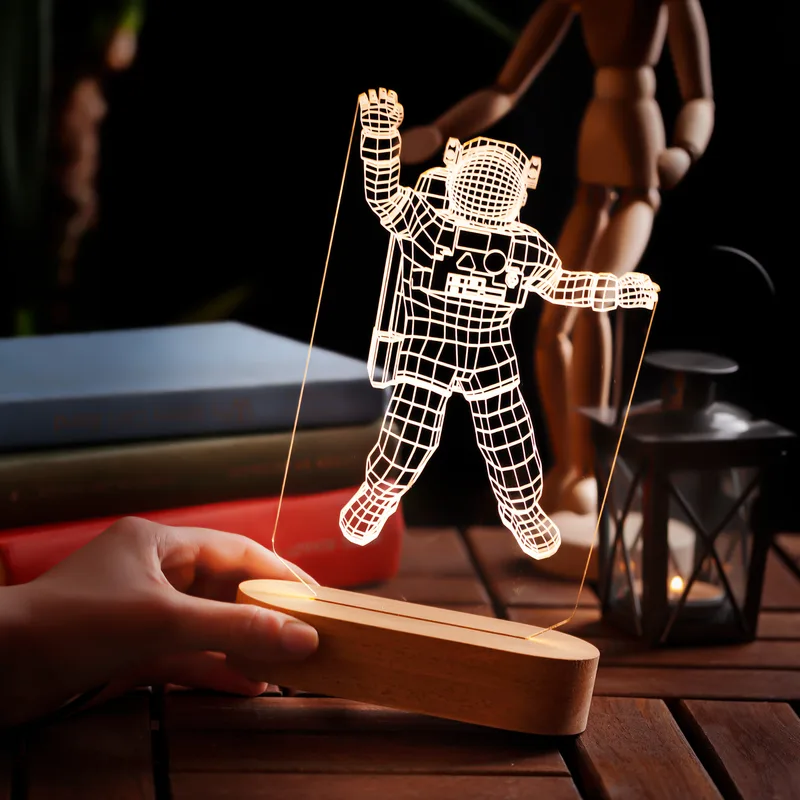 Astronaut Design 3D Led Lamp