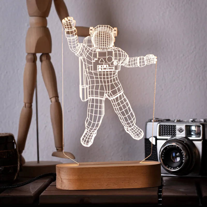 Astronaut Design 3D Led Lamp