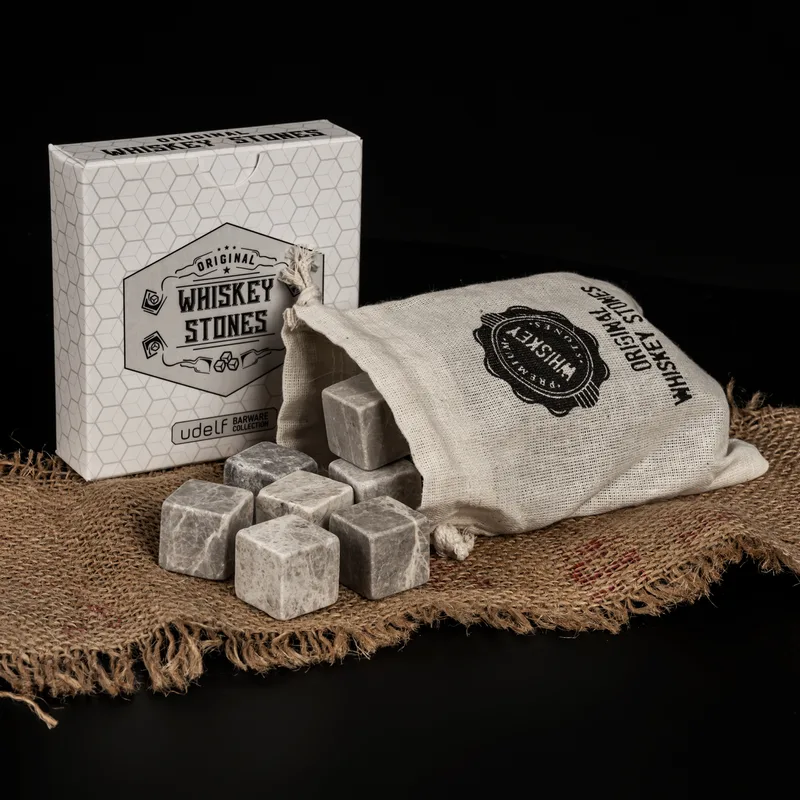 Premium Whiskey Stones Gift Set for Men and Whiskey Lovers