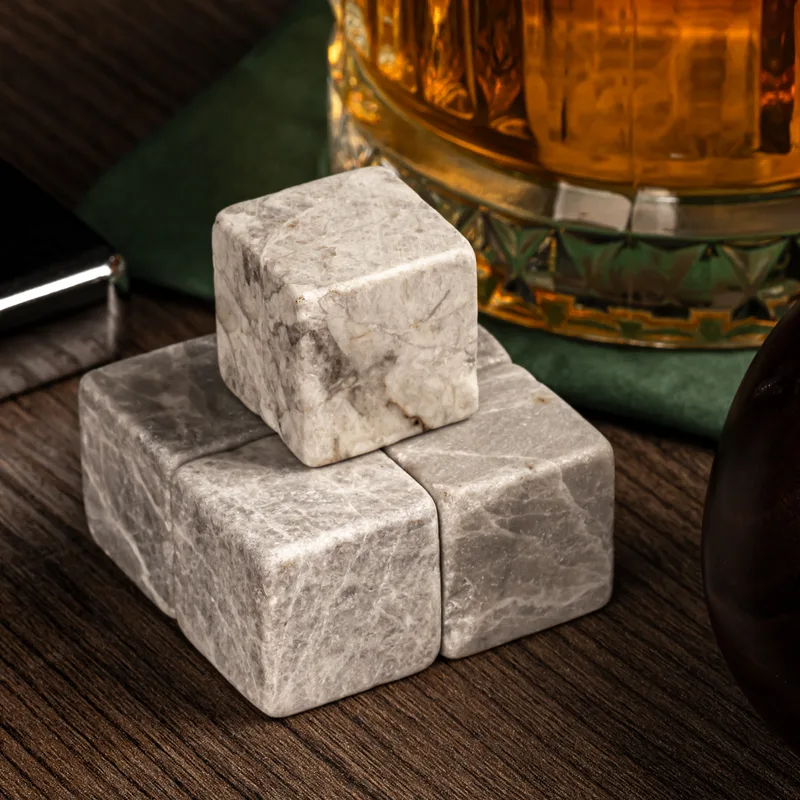 Premium Whiskey Stones Gift Set for Men and Whiskey Lovers