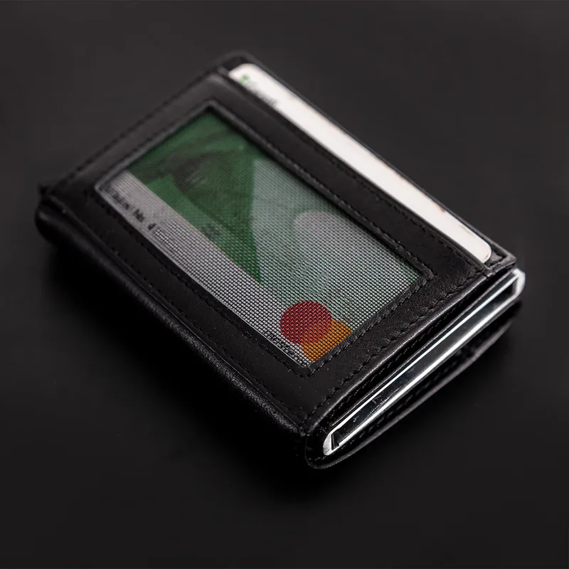Personalised Automatic Wallet with Name and Date Engraving