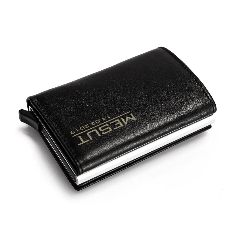 Personalised Automatic Wallet with Name and Date Engraving