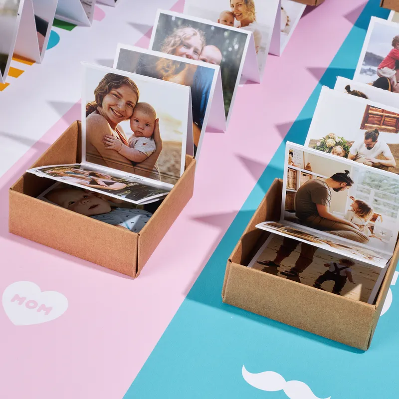 Baby Boy's First Memories: Accordion Photo Gift Box